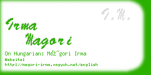 irma magori business card